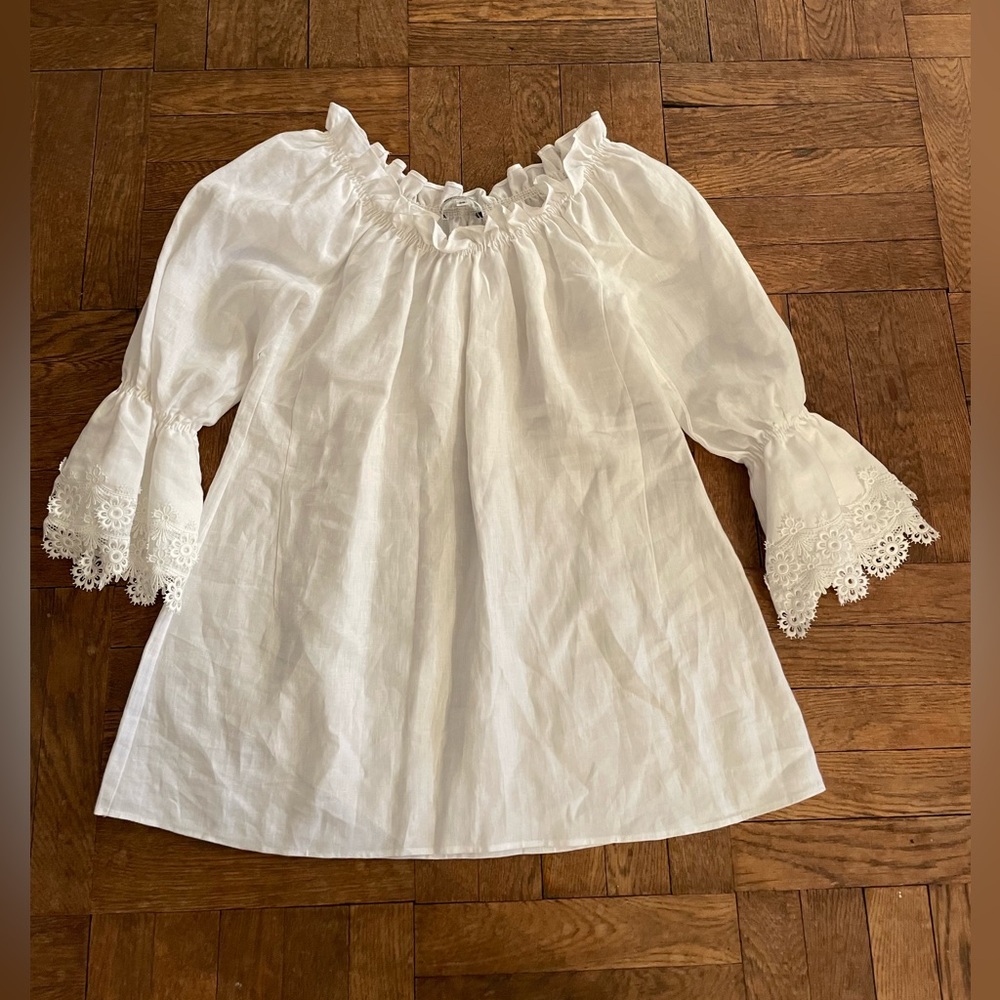 Style Paris by Susan Sutherland long linen top
